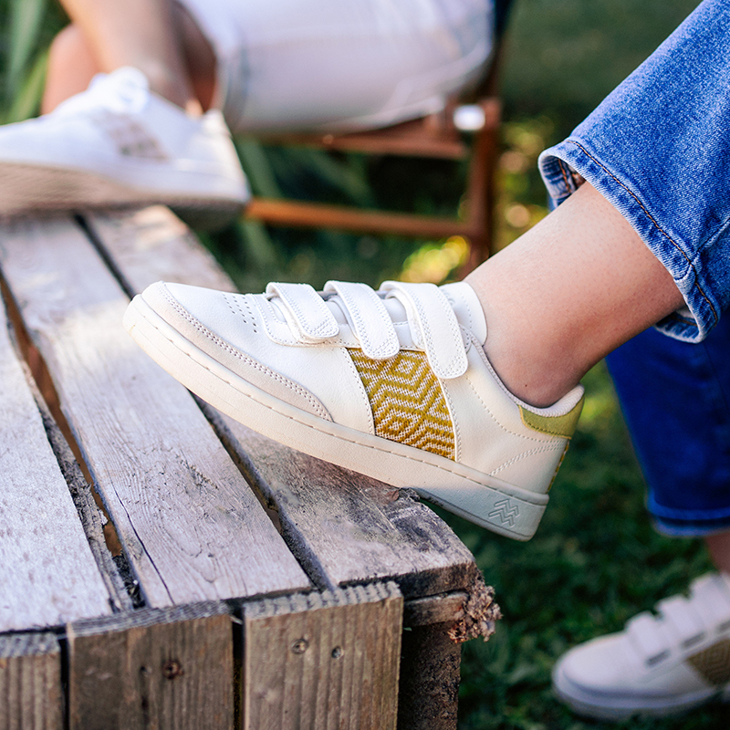 Basket à scratch en cuir - N’go 9