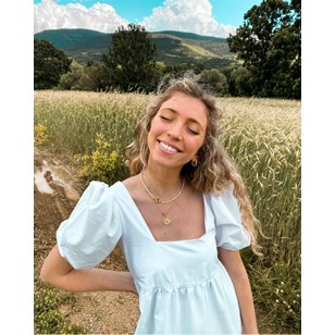 Robe blanche en coton upcyclée recyclée - Disko Bay (longue ou courte)
