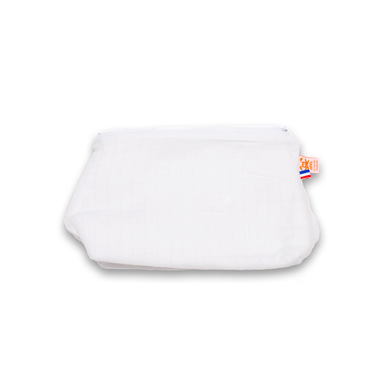 Trousse de Toilette en Coton Bio Blanc 2