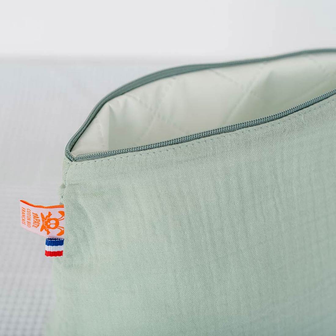 Trousse de Toilette en Coton Bio Vert 3
