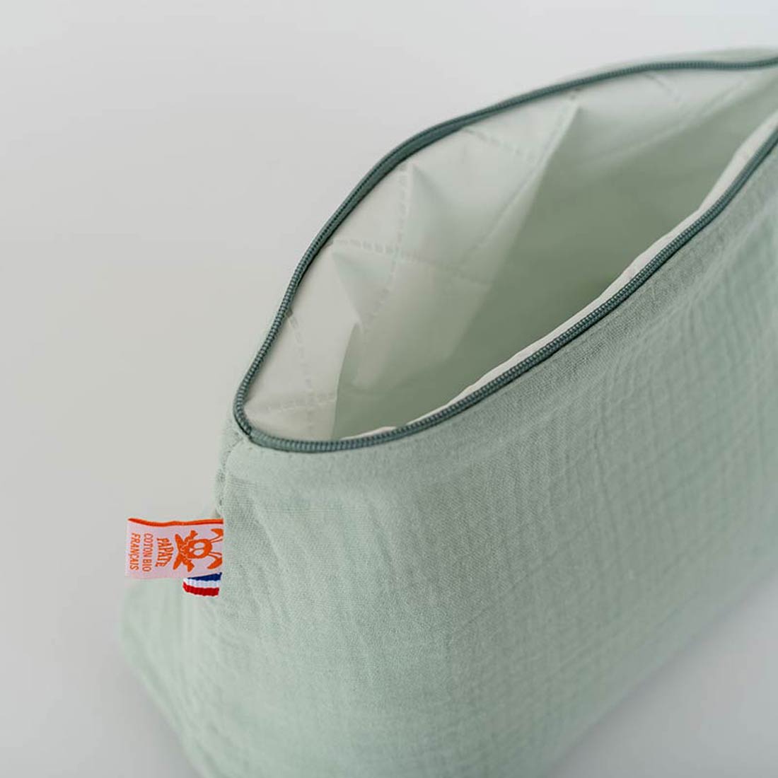 Trousse de Toilette en Coton Bio Vert 5