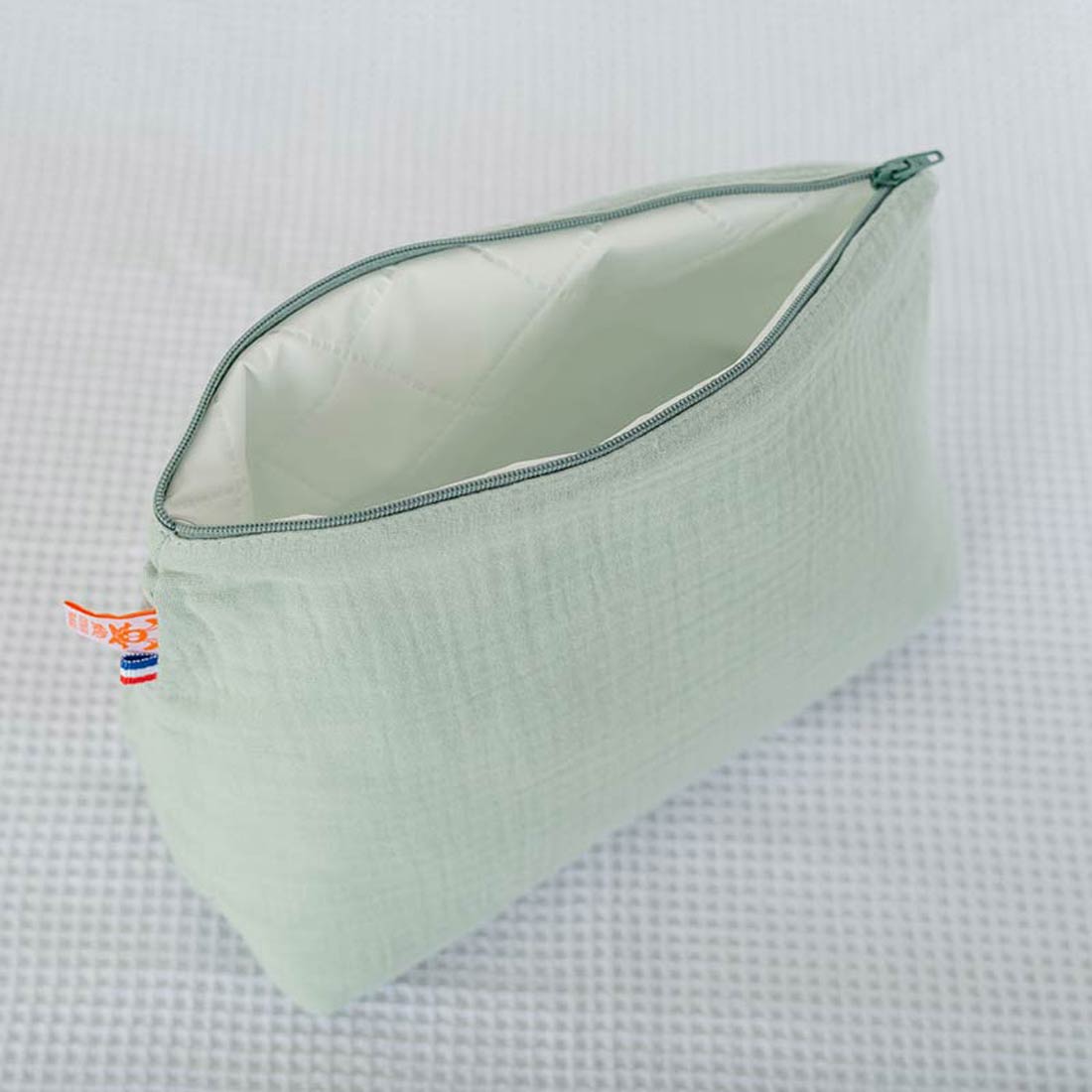 Trousse de Toilette en Coton Bio Vert 6