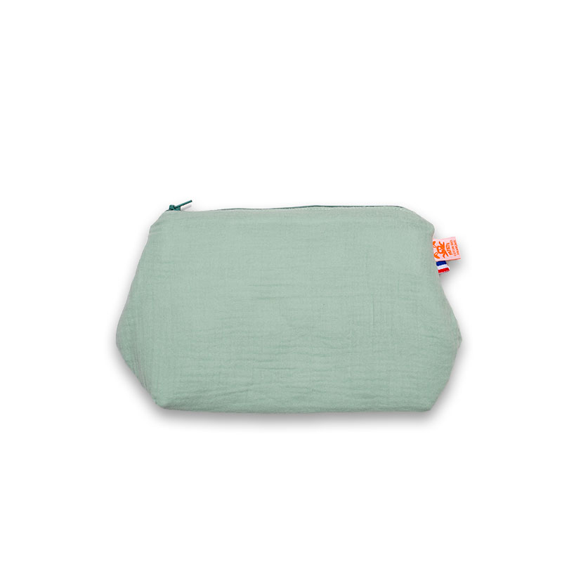 Trousse de Toilette en Coton Bio Vert 2