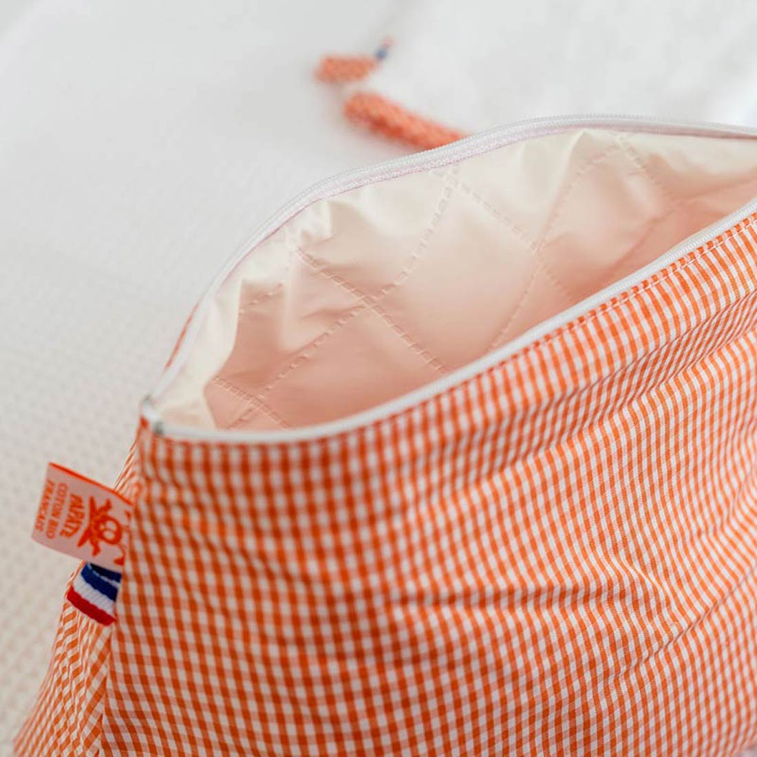 Trousse de Toilette en Coton Bio Vichy 3