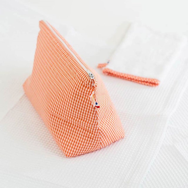 Trousse de Toilette en Coton Bio Vichy 6