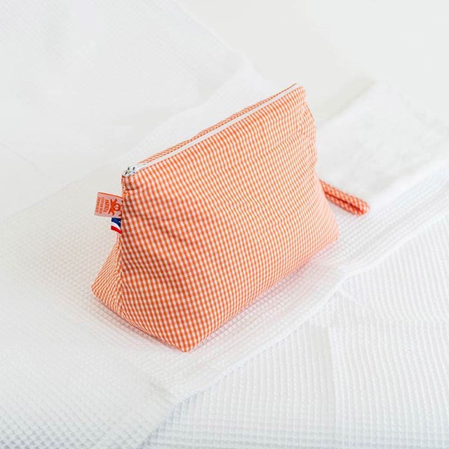 Trousse de Toilette en Coton Bio Vichy 7
