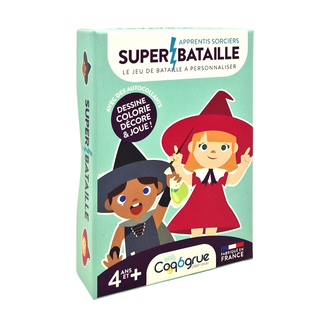 Super Bataille le jeu de bataille créatif à personnaliser par les enfants à partir de 4 ans