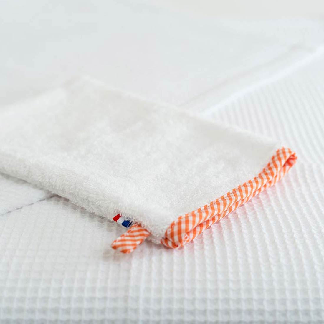 Gant de toilette en Coton Bio Blanc 6