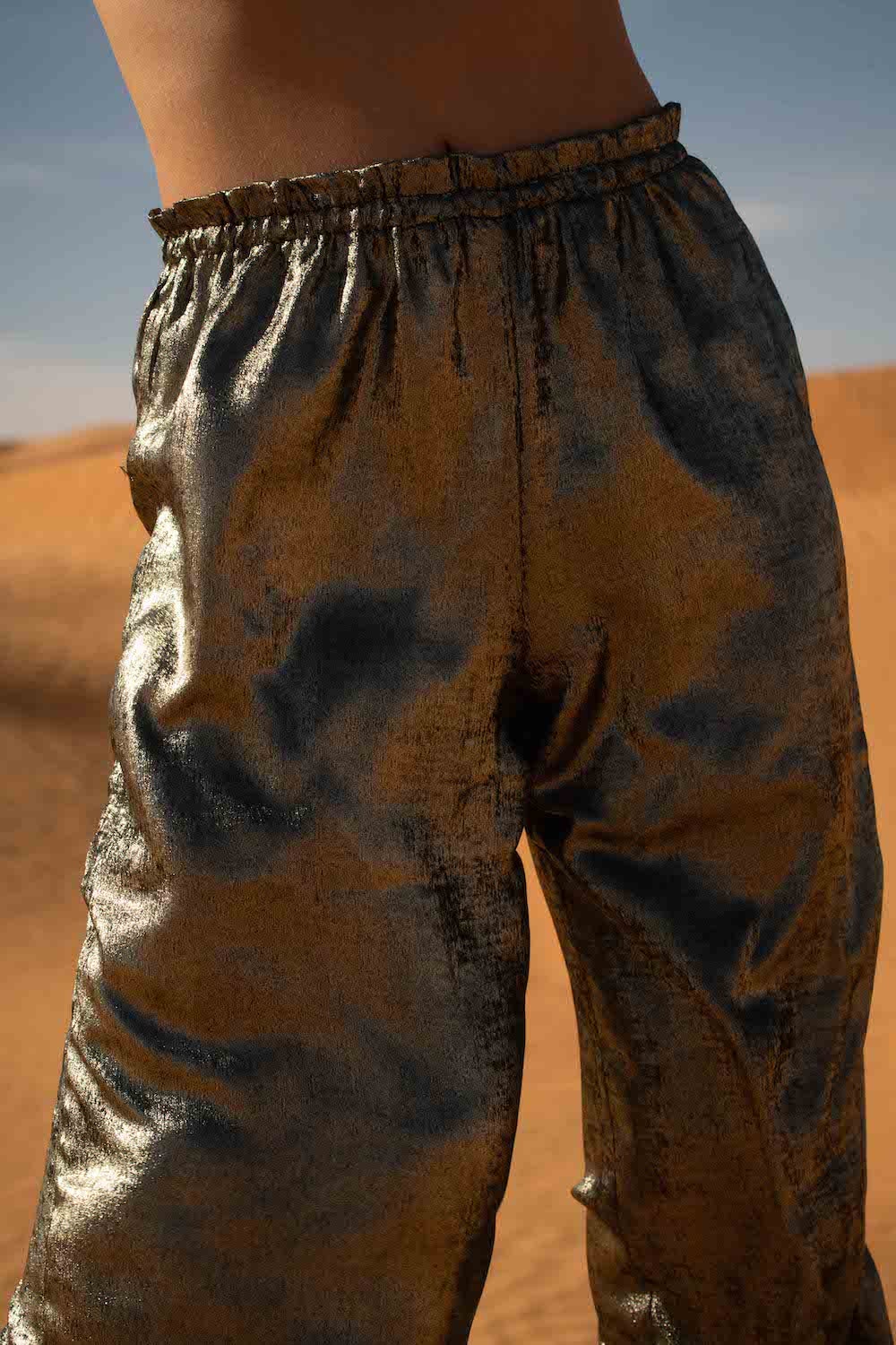 Pantalon Martine - Or Noir  3