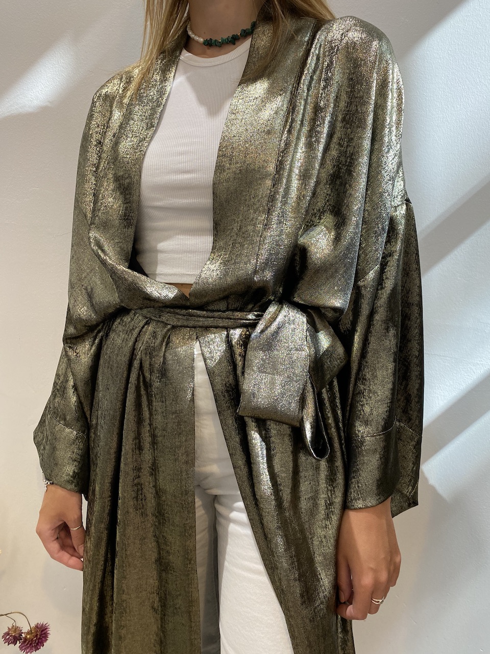 Elsa - Kimono long Or Noir  2