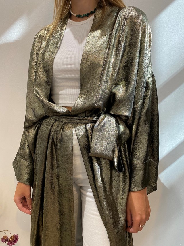 Elsa - Kimono long Or Noir  2