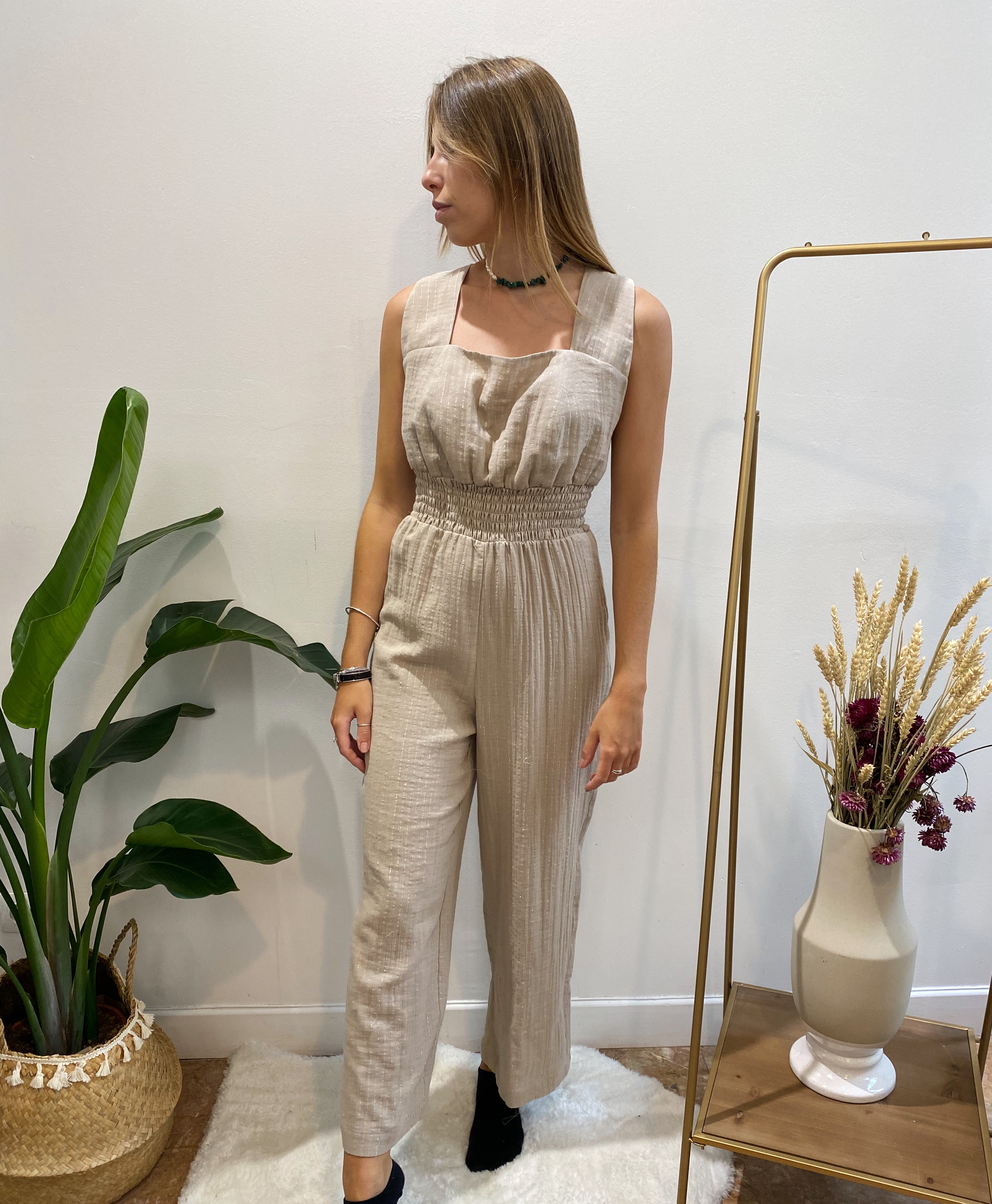 Marilyn - Combinaison beige  4