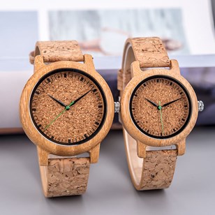 Montre en bois et liège Homme - Natura 44mm