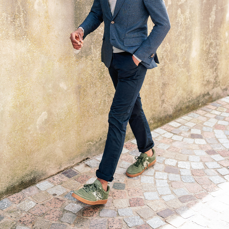 Basket rétro en daim - N’go 7