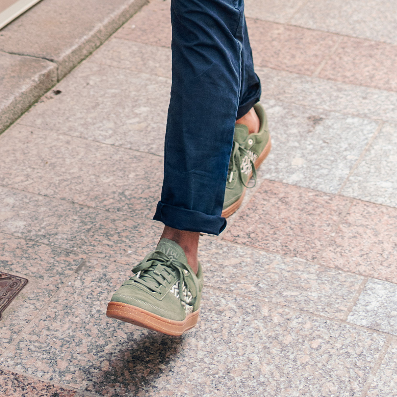 Basket rétro en daim - N’go 8