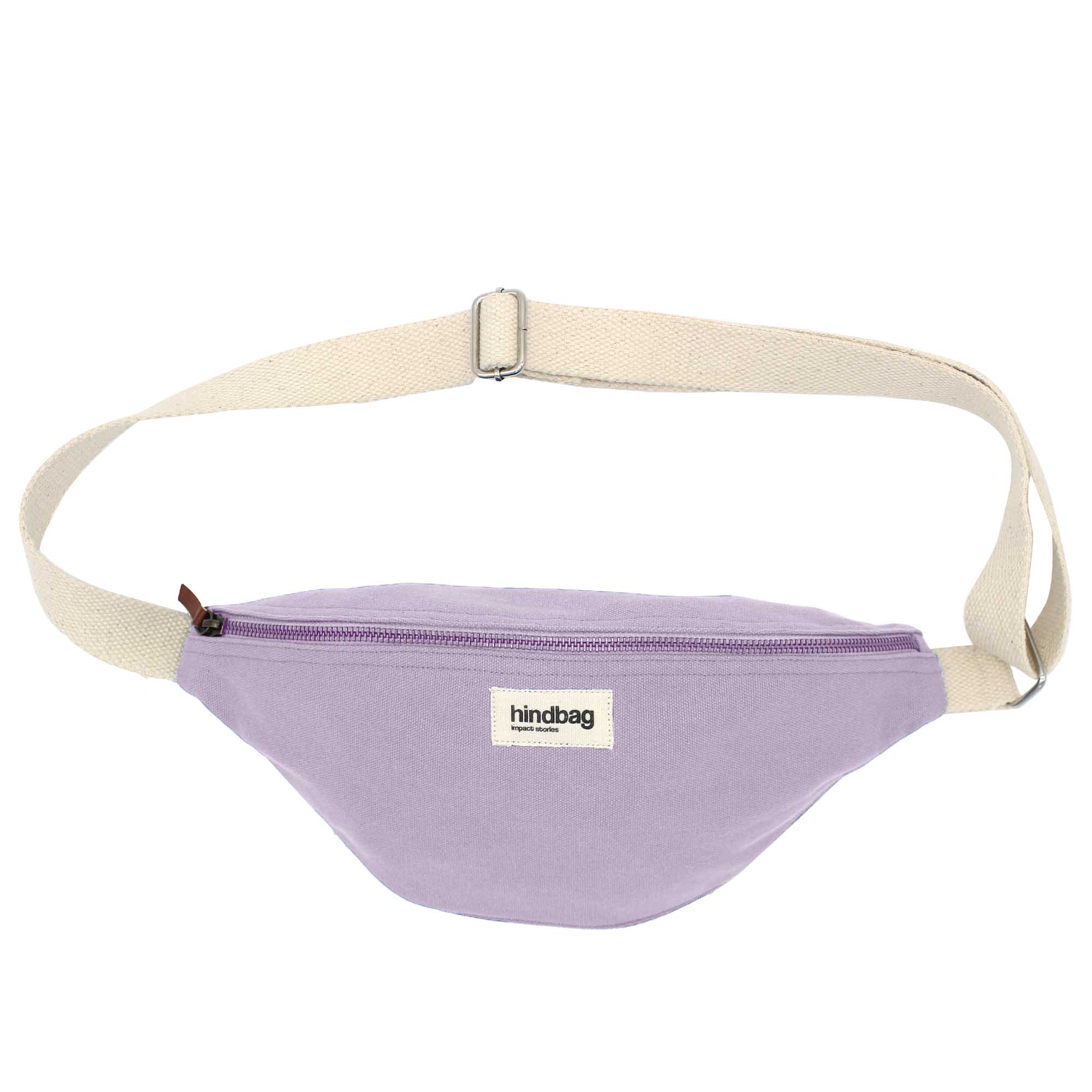 Sac banane OLIVIA, lilas, coton bio 2