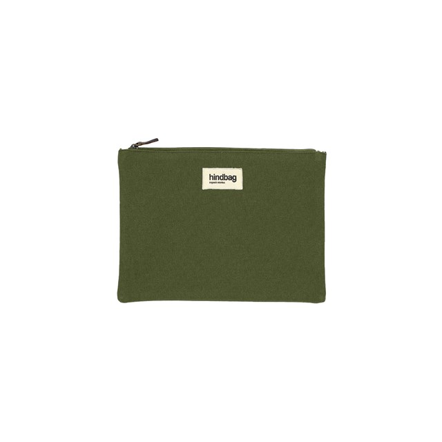 Pochette EMA, vert olive, coton bio 2