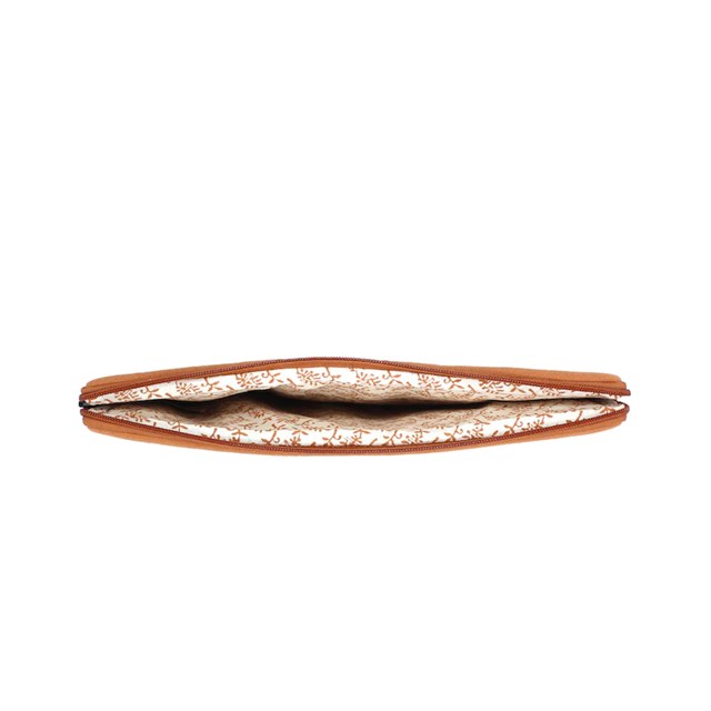 Housse d'ordinateur AVA, orange sienne, coton bio 3