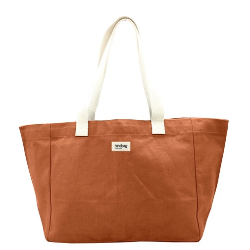 Sac cabas CLAUDE, orange sienne, coton bio