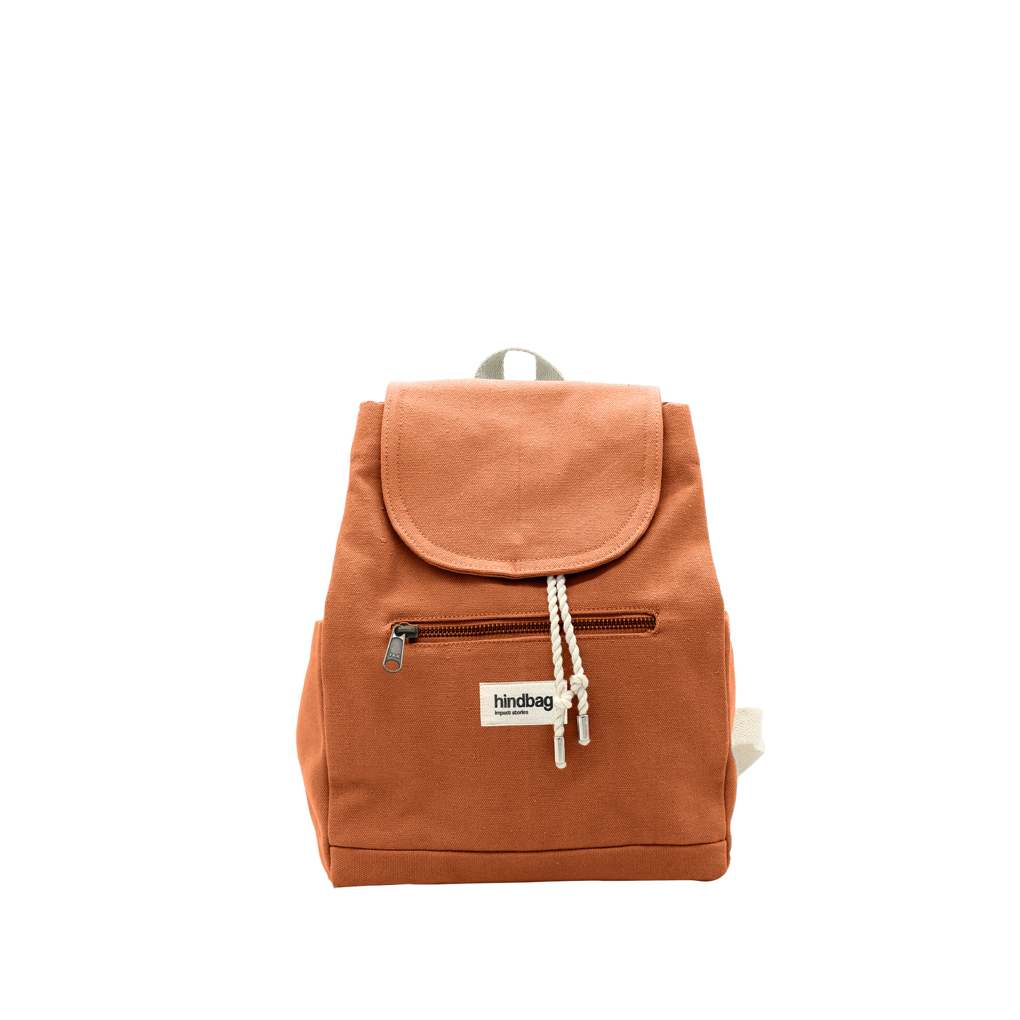 Mini sac à dos MINI ELIOT, orange sienne, coton bio 2