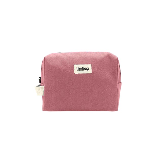Trousse de toilette LEON, rose blush, coton bio 2
