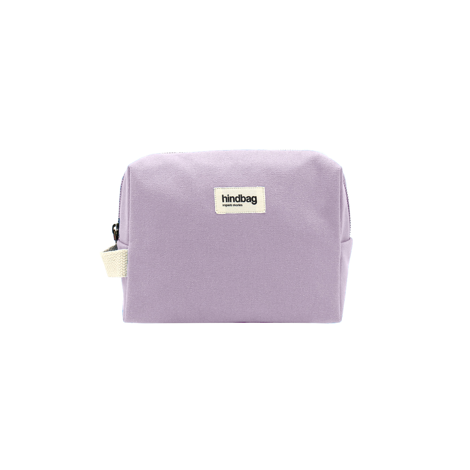 Trousse de toilette LEON, lilas, coton bio 2