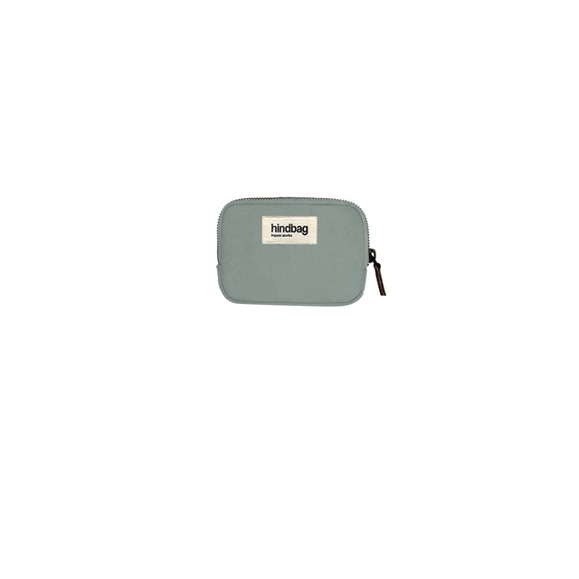 Porte-monnaie LILI, vert sauge, coton bio 2
