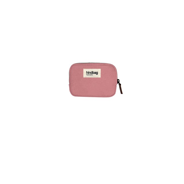 Porte-monnaie LILI, rose blush, coton bio 2