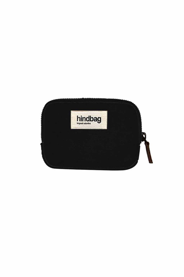 Porte-monnaie LILI, noir, coton bio 2