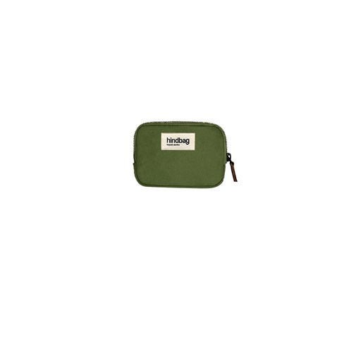 Porte-monnaie LILI, vert olive, coton bio