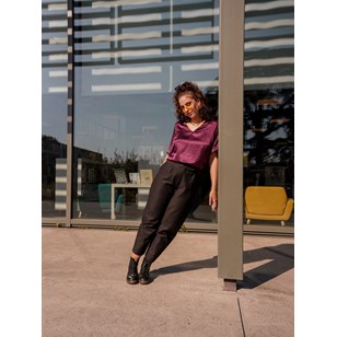 Pantalon noir - Coton upcyclé - PAOLO