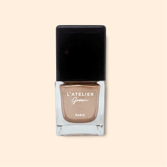 Vernis à ongles bio-sourcé "25 free", longue tenue et vegan "Golden Girl" 5