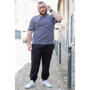 Le jogging moelleux mixte noir coton bio