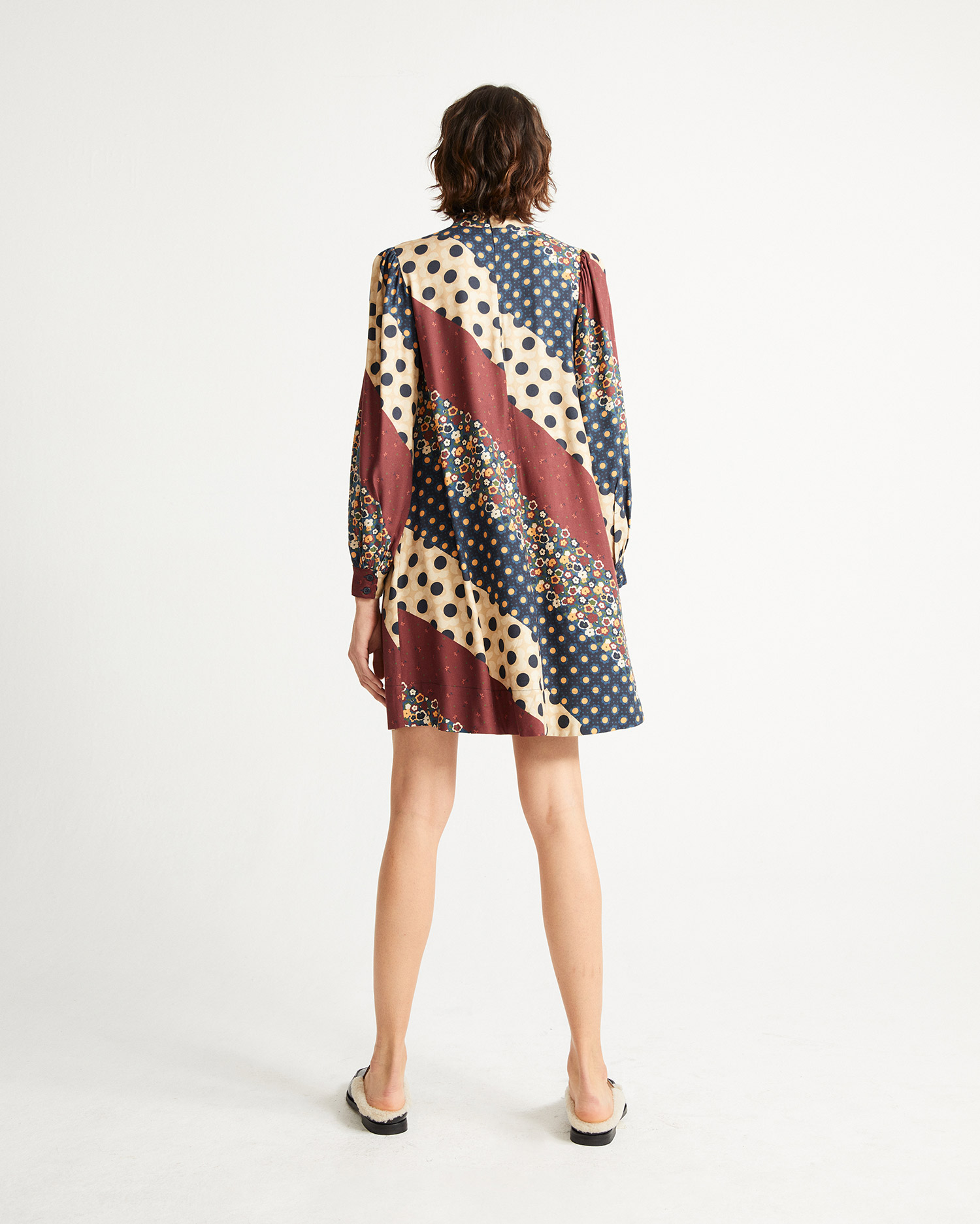 Robe imprimé PATCHWORK FLORE de Thinking MU 4