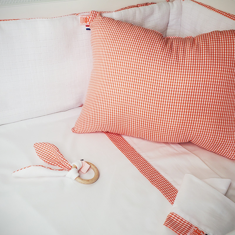 Draps Plat en Coton Bio Blanc 4