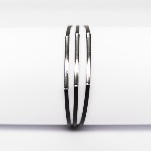 Bracelet upcycling durable argent plaqué argent