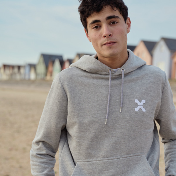 hoodie perus gris unisexe