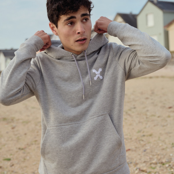 hoodie perus gris unisexe