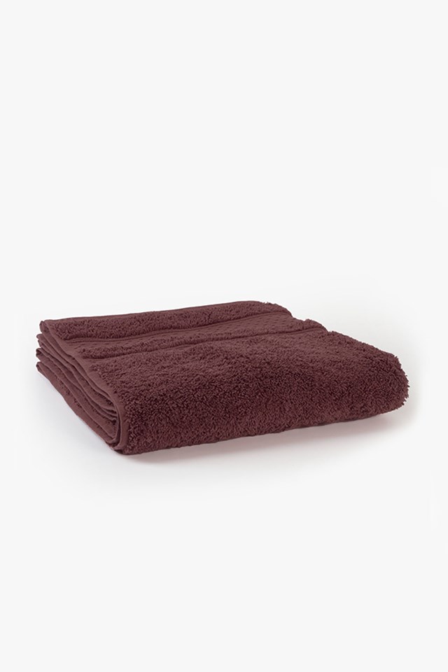 Serviette de Toilette  "Amarante" en Coton 100 % Biologique  2