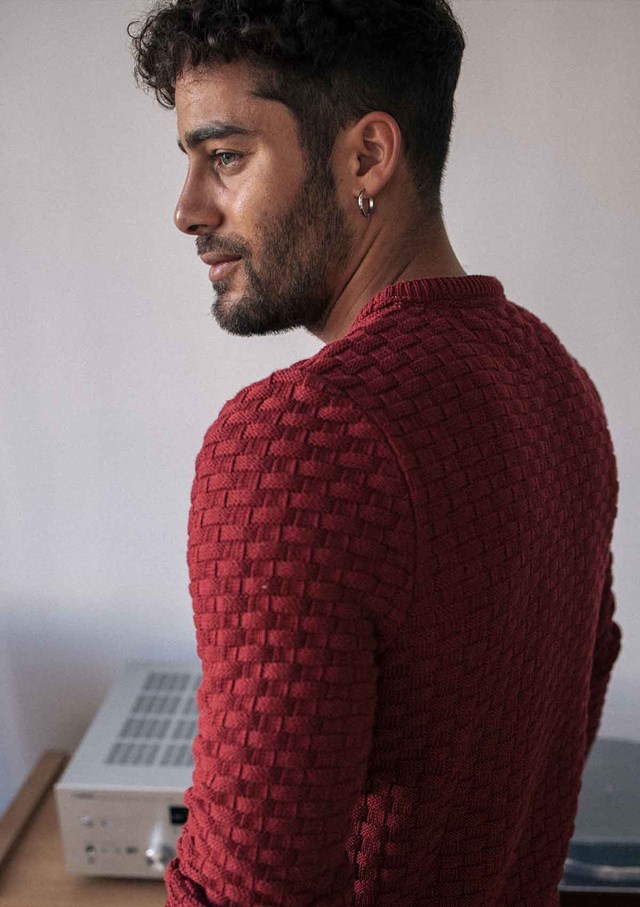 Pull DAMIER - Made in France - Coton Bio GOTS 18