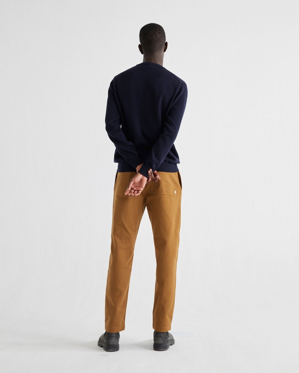 Pull en coton recyclé bleu marine - Orlando de Thinking MU 4