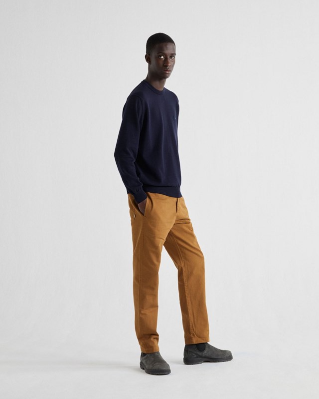 Pull en coton recyclé bleu marine - Orlando de Thinking MU 2