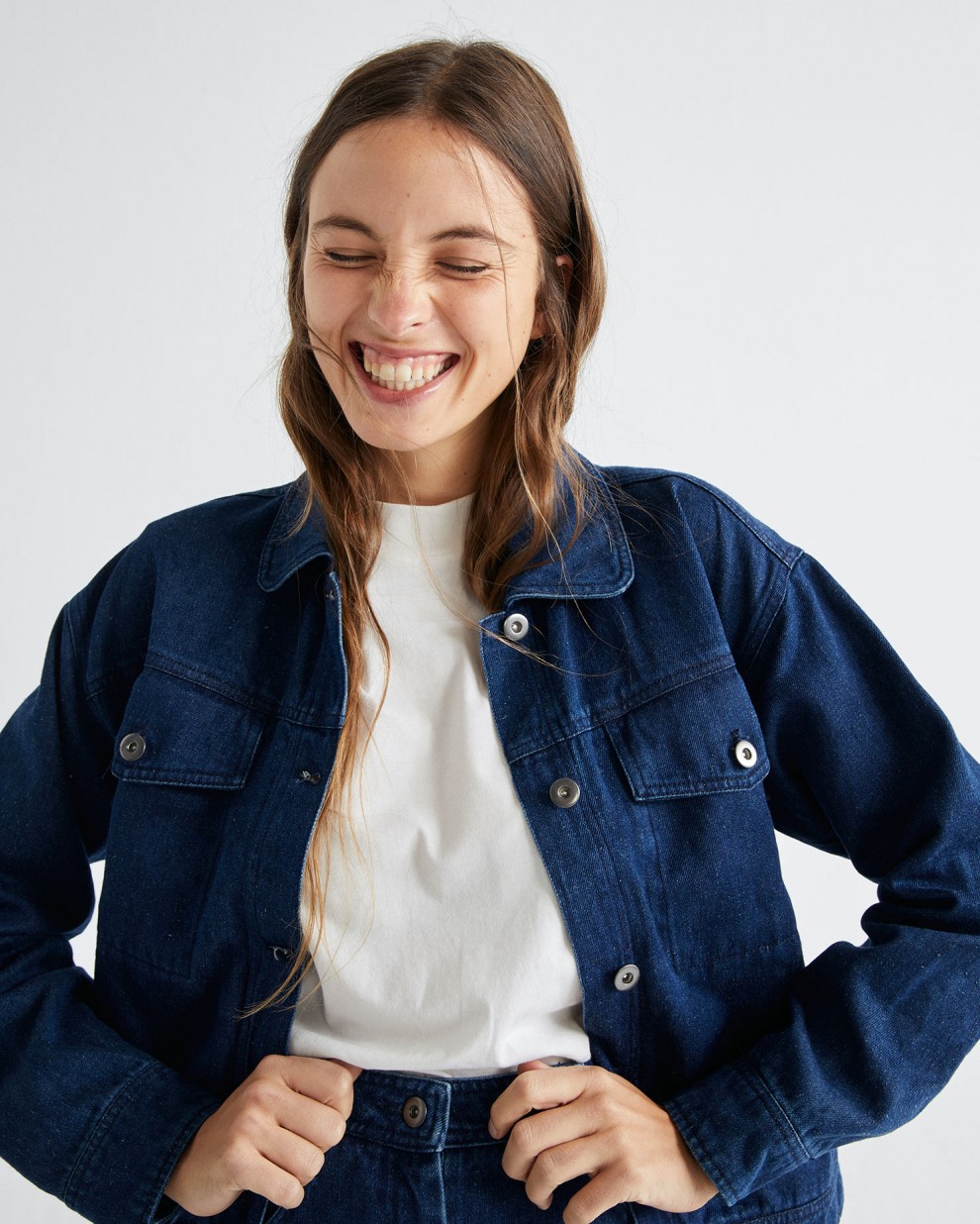 Veste en jean de chanvre et coton bio - Turan de Thinking MU 2