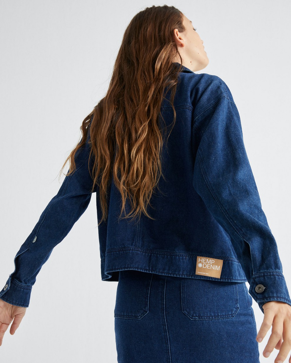 Veste en jean de chanvre et coton bio - Turan de Thinking MU 3