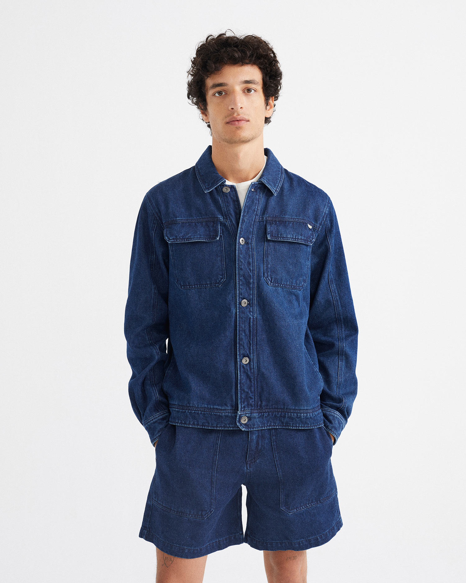 Veste en jean de chanvre et coton bio - Turan de Thinking MU 6