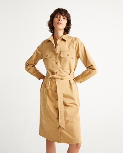 Robe saharienne camel - ALICE de Thinking MU