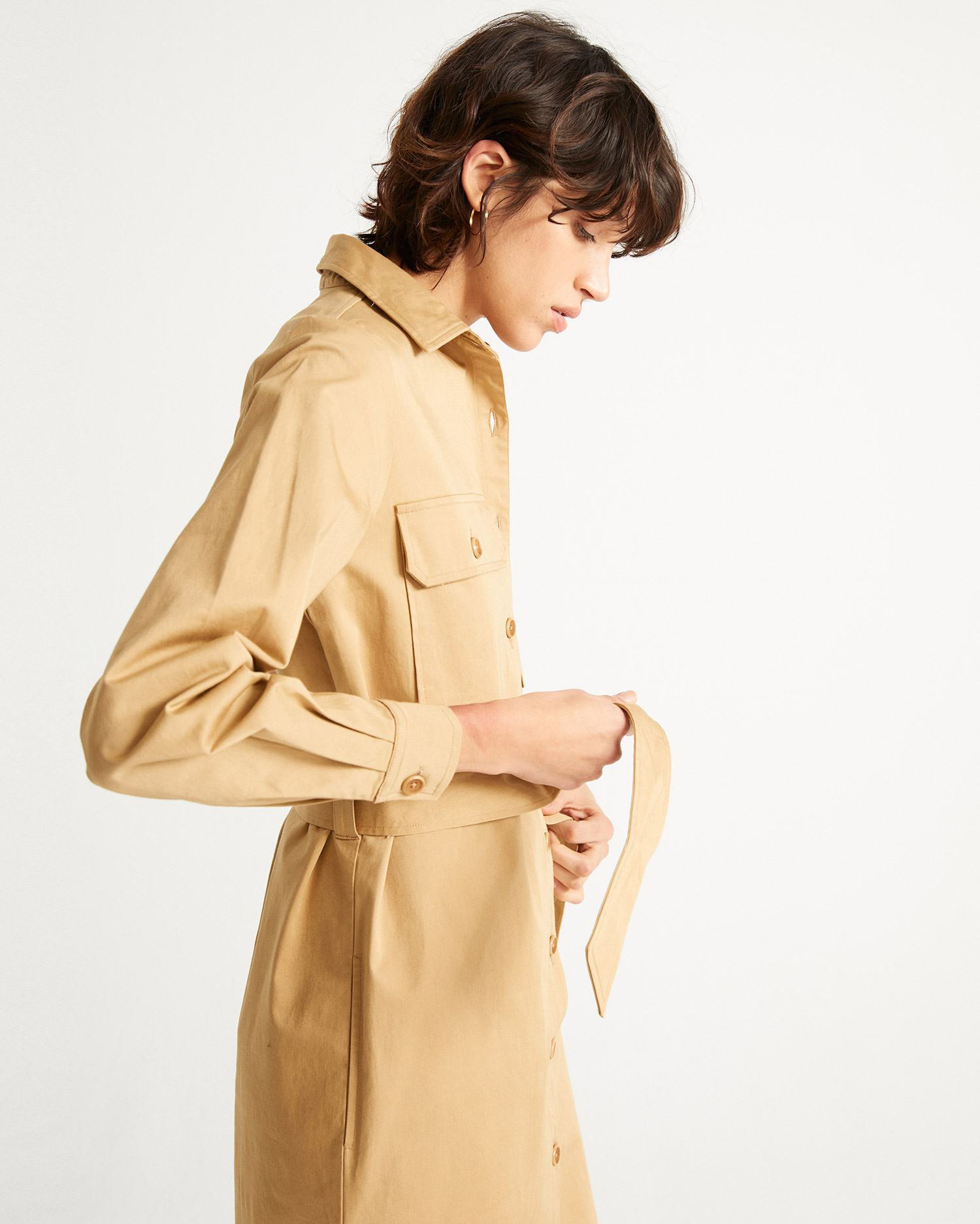 Robe saharienne camel - ALICE de Thinking MU 5