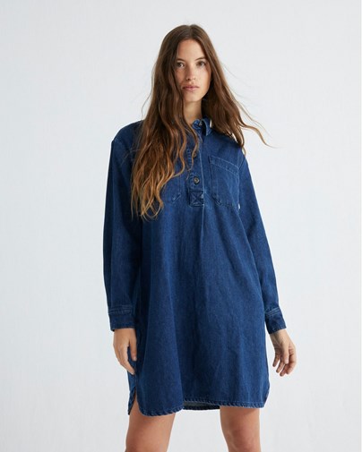 Robe Denim en chanvre et coton bio - NEYADE de Thinking MU