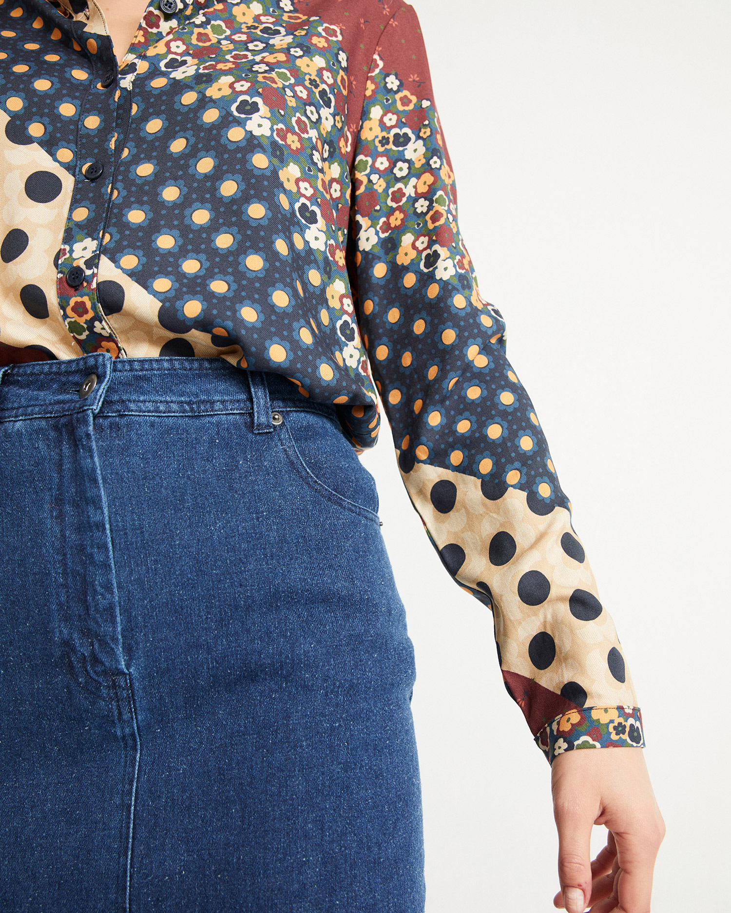 Chemise Patchwork Chamomile de Thinking MU 4