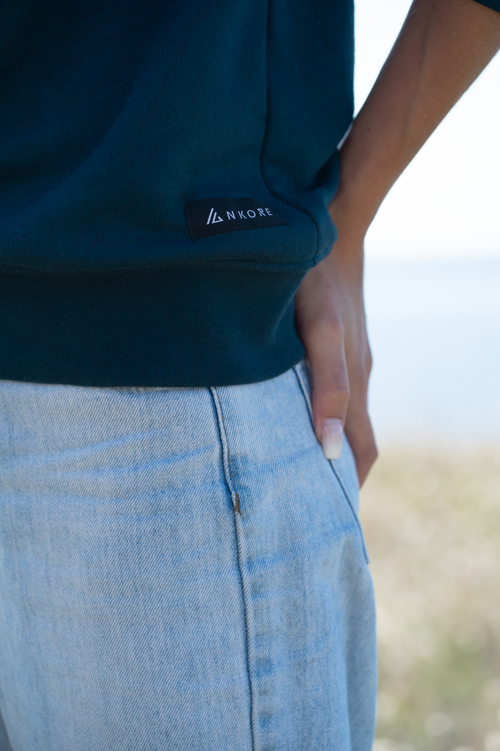 Le sweat océan recyclé - Bleu ANKORE